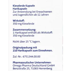 Abtei Kieselerde Kapseln Intensiv - 210 Stück -Gartenbedarfsgeschäft Abtei20Kieselerde20Kapseln20Intensiv 62132 L01
