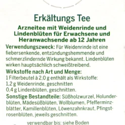Bad Heilbrunner Erkältungstee - 8 Beutel -Gartenbedarfsgeschäft Bad20Heilbrunner20Erkaeltungstee 75617 H01