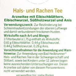 Bad Heilbrunner Hals- Und Rachentee - 8 Beutel 8 Bad Heilbrunner Hals- Und Rachentee - 8 Beutel -Gartenbedarfsgeschäft Bad20Heilbrunner20Hals 20und20Rachentee 75125 H01