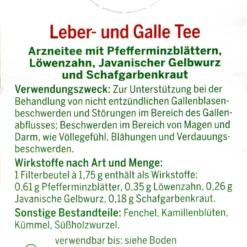 Bad Heilbrunner Leber- Und Galletee - 8 Beutel -Gartenbedarfsgeschäft Bad20Heilbrunner20Leber 20und20Galletee20 75112 H01