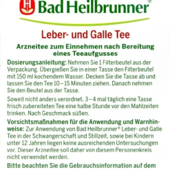 Bad Heilbrunner Leber- Und Galletee - 8 Beutel -Gartenbedarfsgeschäft Bad20Heilbrunner20Leber 20und20Galletee20 75112 L01