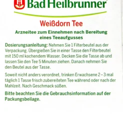 Bad Heilbrunner Weißdorntee - 8 Beutel -Gartenbedarfsgeschäft Bad20Heilbrunner20Weissdorntee 74524 L01