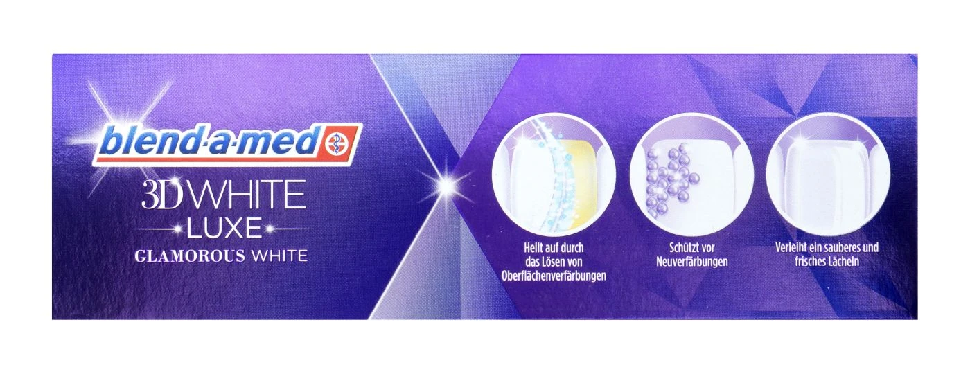 Blend-a-Med 3D White Luxe Glamorous White - 75 Ml 4 Blend-a-Med 3D White Luxe Glamorous White - 75 Ml – Bild 2