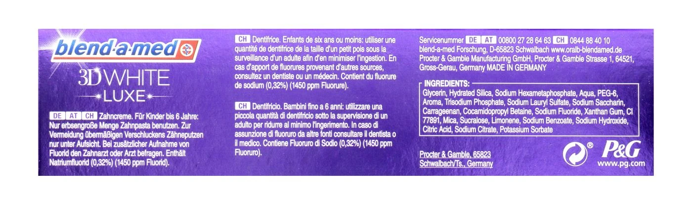 Blend-a-Med 3D White Luxe Glamorous White - 75 Ml 5 Blend-a-Med 3D White Luxe Glamorous White - 75 Ml – Bild 3