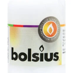 Bolsius Stumpenkerze - Weiß - 80 X 48 Mm