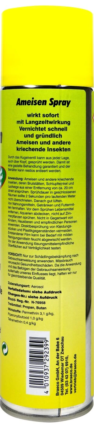 Braeco Ameisenspray - 0,4 L 5 Braeco Ameisenspray - 0,4 L – Bild 3