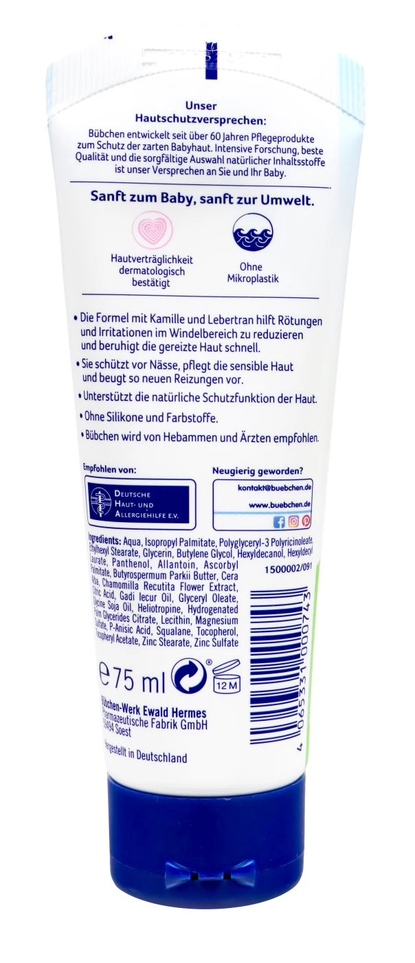 Bübchen Spezial Wundschutz Creme Sensitiv - 75 Ml 4 Bübchen Spezial Wundschutz Creme Sensitiv - 75 Ml – Bild 2