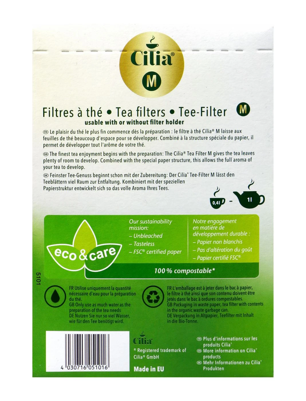 Cilia Teefilter - 100 Stück 4 Cilia Teefilter - 100 Stück – Bild 2