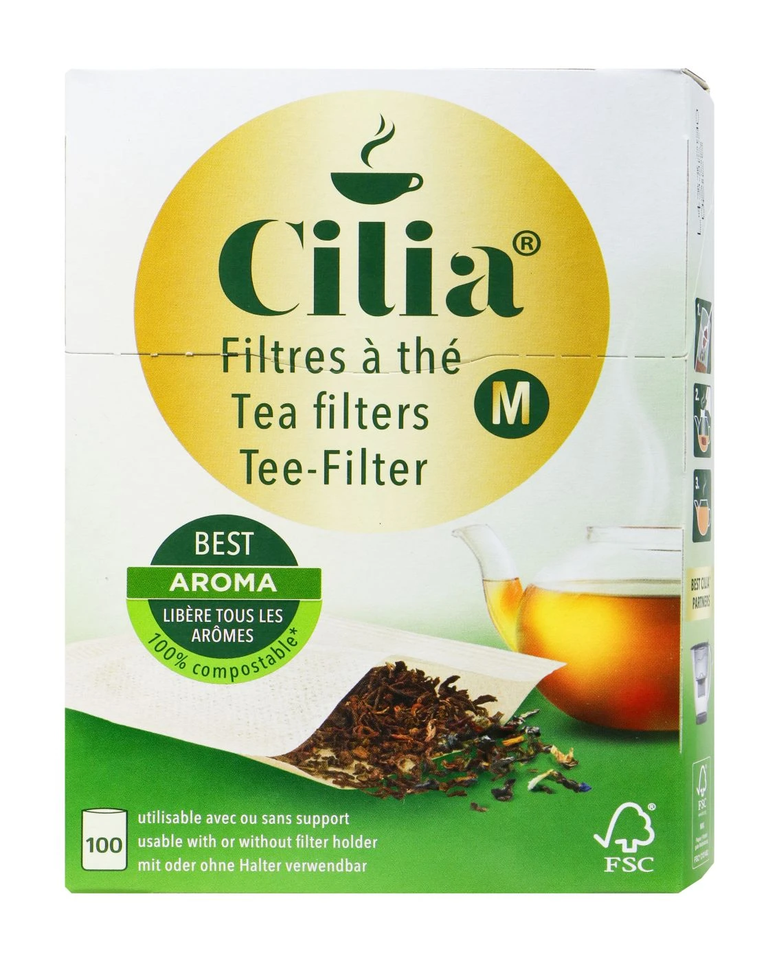 Cilia Teefilter - 100 Stück 3 Cilia Teefilter - 100 Stück