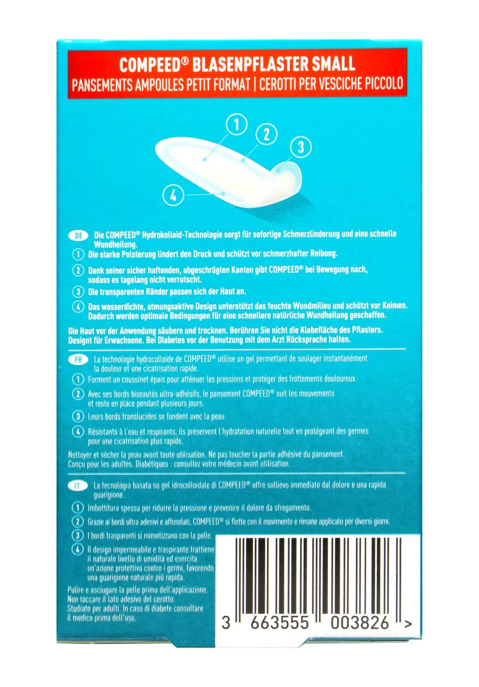 Compeed Blasenpflaster Small - 6 Stück 4 Compeed Blasenpflaster Small - 6 Stück – Bild 2