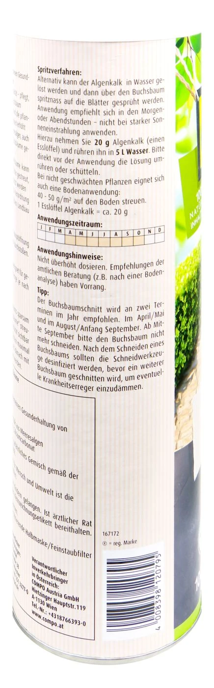 Compo Algenkalk Für Buchsbäume - 1 Kg 5 Compo Algenkalk Für Buchsbäume - 1 Kg – Bild 3