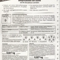 Gartenbedarfsgeschäft -Gartenbedarfsgeschäft Compo20Balkon 20und20Kuebelpflanzen20Duengestaebchen 36765 H01