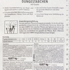 Gartenbedarfsgeschäft -Gartenbedarfsgeschäft Compo20Gruenpflanzen20und20Palmen20Duengestaebchen 36766 H01