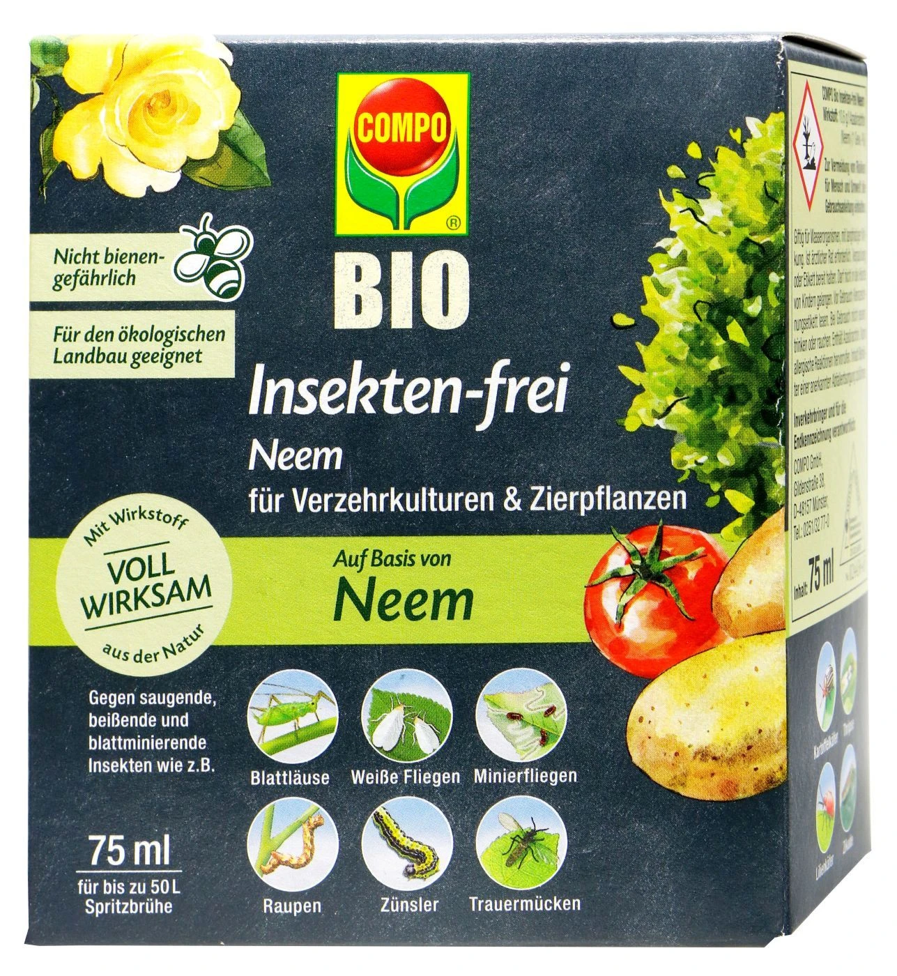 Compo Bio Insekten-frei Neem - 75 Ml 3 Compo Bio Insekten-frei Neem - 75 Ml