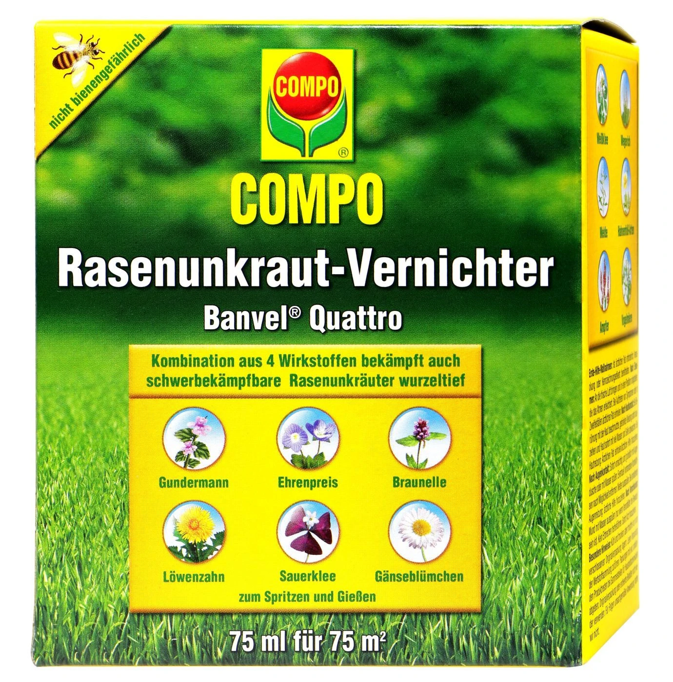 Compo Rasenunkraut-Vernichter Banvel Quattro - 75 Ml 3 Compo Rasenunkraut-Vernichter Banvel Quattro - 75 Ml