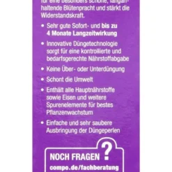 Compo Rhododendron Langzeit-Dünger - 0,85 Kg -Gartenbedarfsgeschäft Compo20Rhododendronduenger 31716 L01