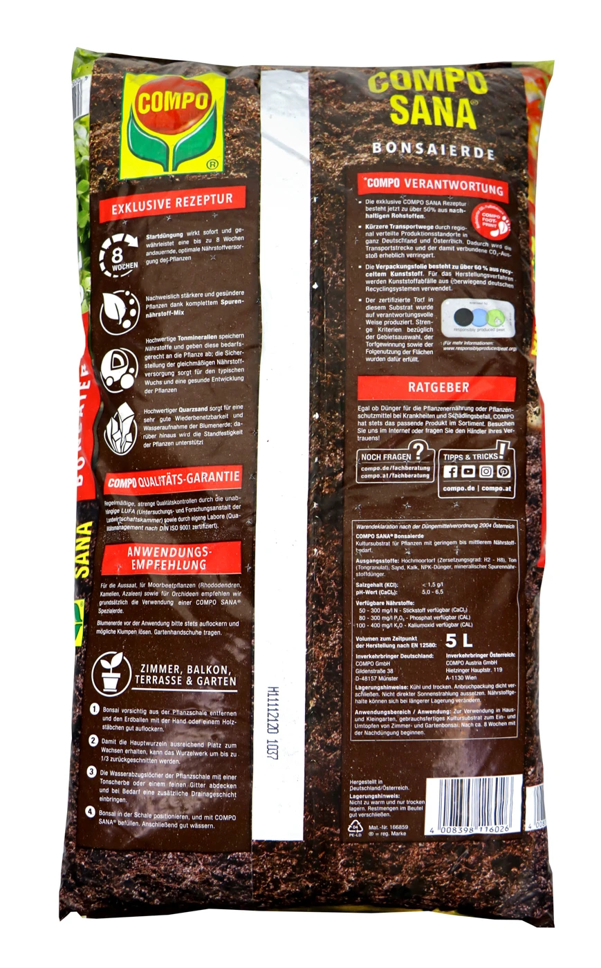 Compo Sana Bonsaierde - 5 L 4 Compo Sana Bonsaierde - 5 L – Bild 2