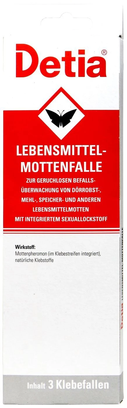 Detia Lebensmittel Mottenfalle - 3 Stück 3 Detia Lebensmittel Mottenfalle - 3 Stück