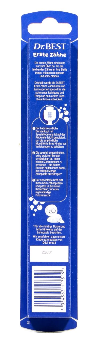 Dr. Best Zahnbürste Erste Zähne 0 - 2 Jahre - Weich 4 Dr. Best Zahnbürste Erste Zähne 0 - 2 Jahre - Weich – Bild 2