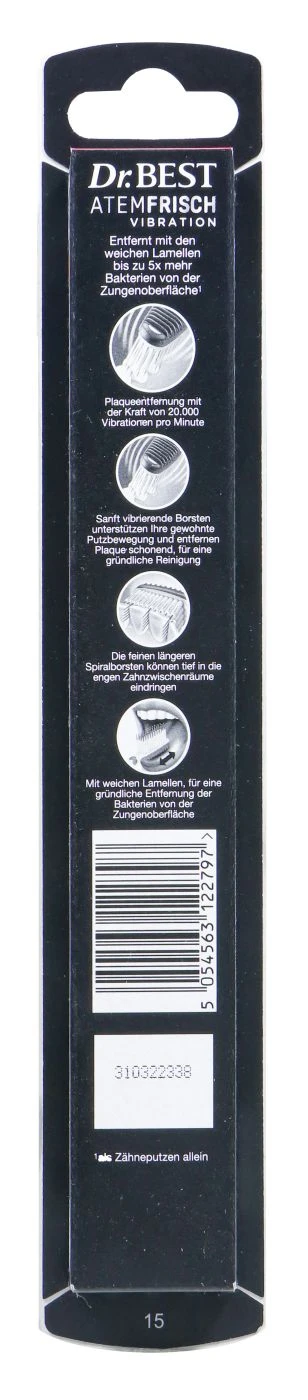Dr. Best Zahnbürste Vibration Atemfrisch - Mittel 4 Dr. Best Zahnbürste Vibration Atemfrisch - Mittel – Bild 2