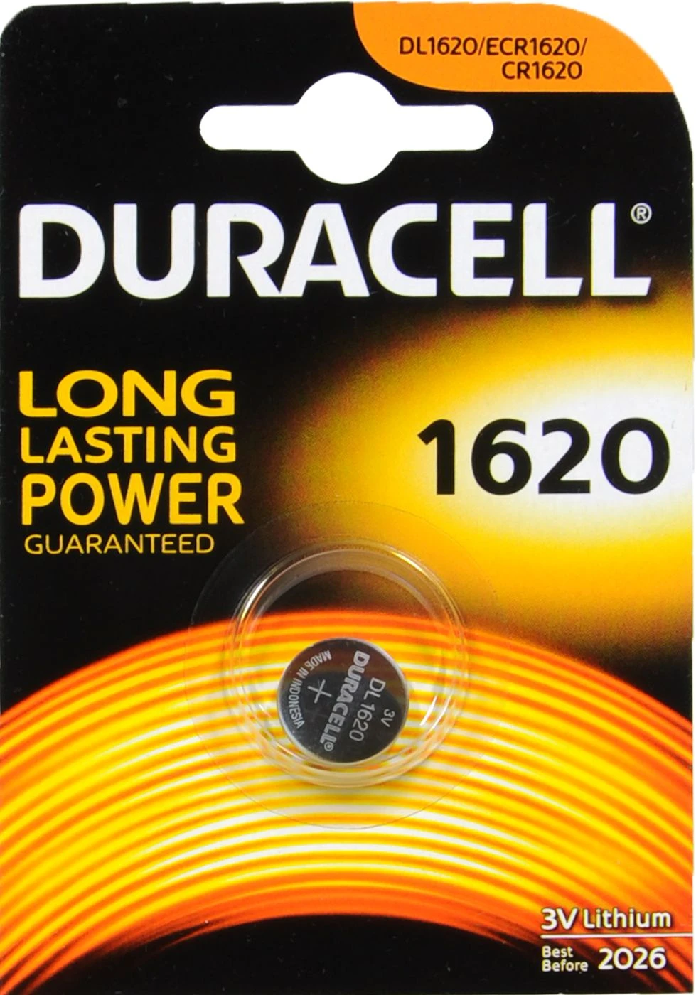Duracell 1620 Knopfzelle - 3,0 V 3 Duracell 1620 Knopfzelle - 3,0 V