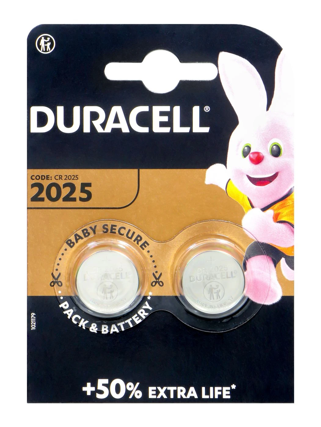 Duracell CR 2025 - 3,0 V - 2 Stück 3 Duracell CR 2025 - 3,0 V - 2 Stück
