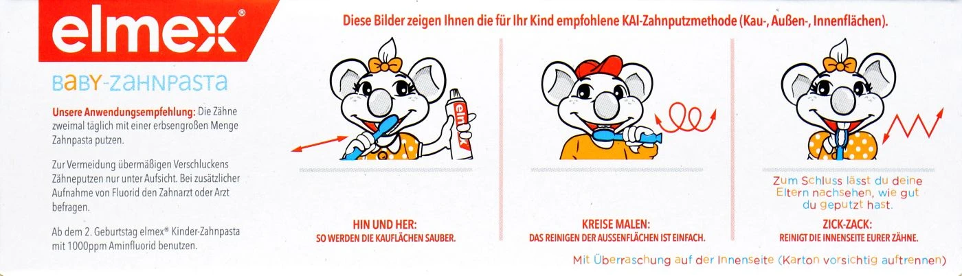 Elmex Baby-Zahnpasta - 0 Bis 2 Jahre - 50 Ml 5 Elmex Baby-Zahnpasta - 0 Bis 2 Jahre - 50 Ml – Bild 3