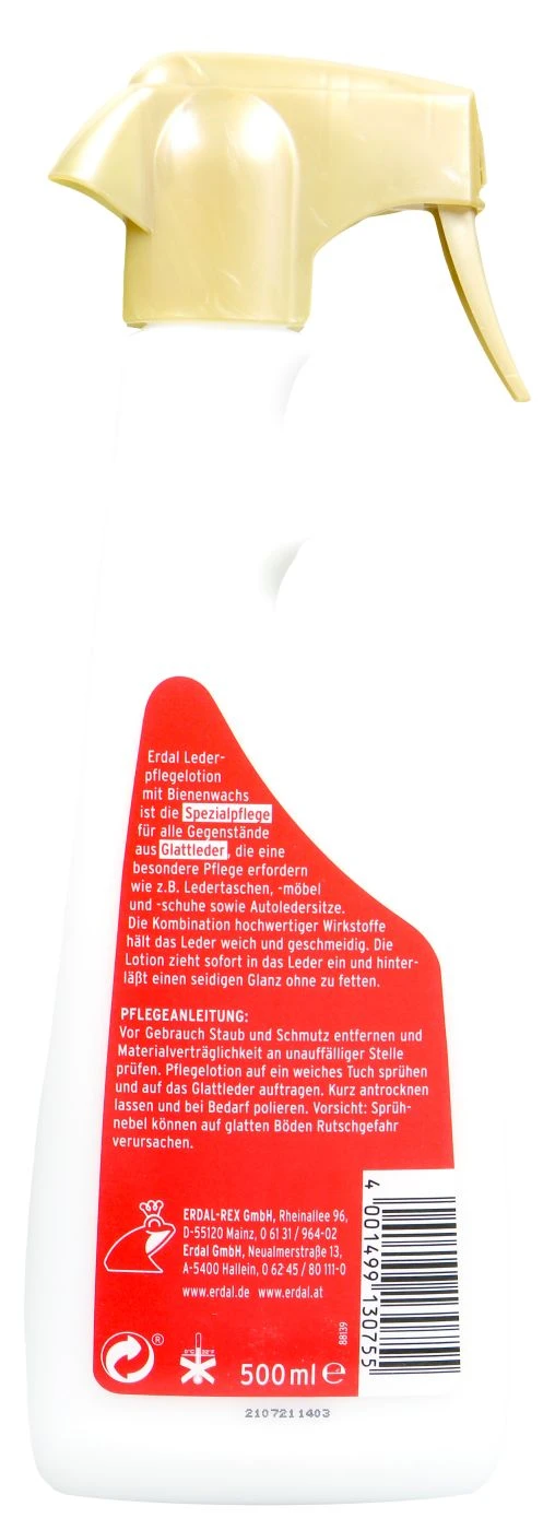 Erdal Lederpflegelotion - 500 Ml 4 Erdal Lederpflegelotion - 500 Ml – Bild 2