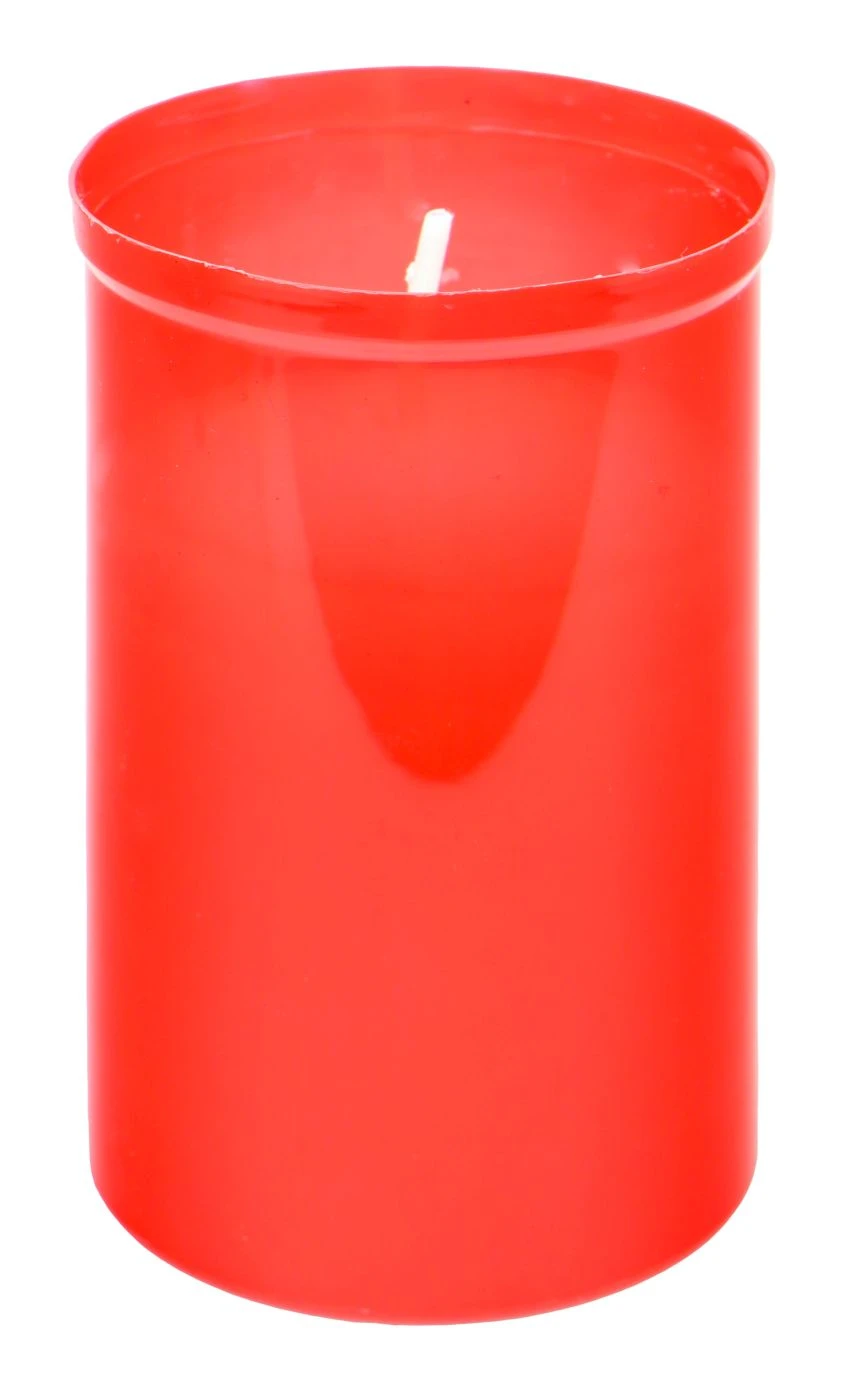 Bolsius Grablicht In Rot - Ohne Deckel - 3 Tage Brenndauer 3 Bolsius Grablicht In Rot - Ohne Deckel - 3 Tage Brenndauer