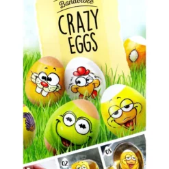 Heitmann Eierfarben Eierbanderole Crazy Eggs - 12 Banderolen
