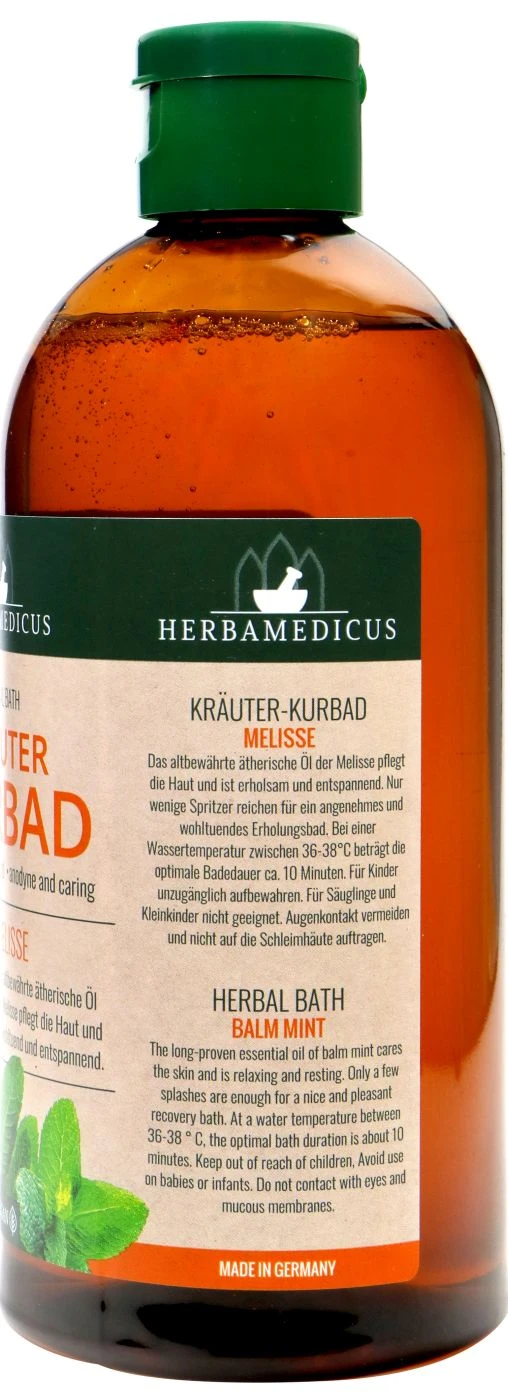 Herbamedicus Kräuter BAD Melisse - 0,5 L 4 Herbamedicus Kräuter BAD Melisse - 0,5 L – Bild 2