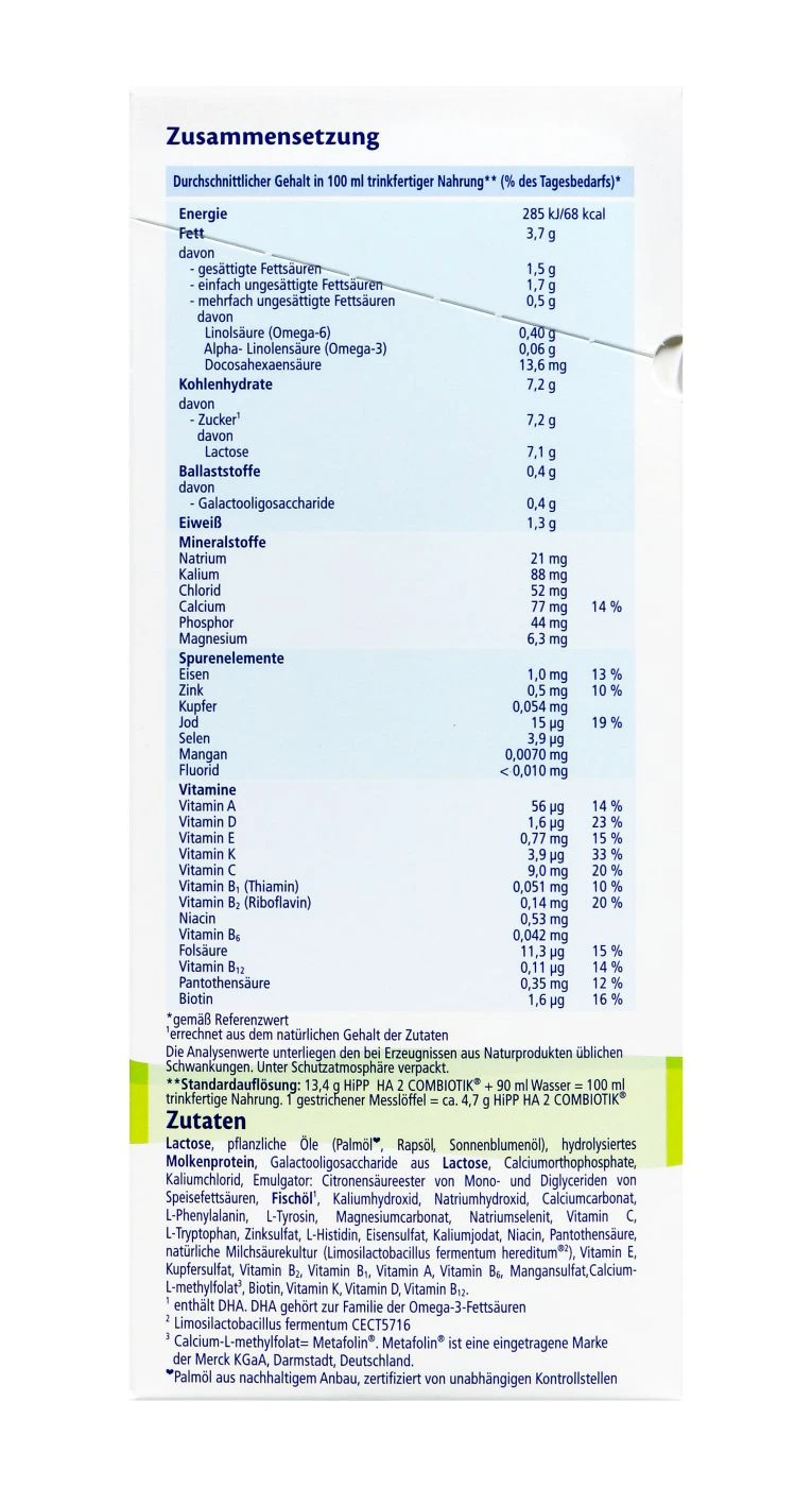 Hipp 2184 HA 2 Combiotik - 600g 6 Hipp 2184 HA 2 Combiotik - 600g – Bild 4