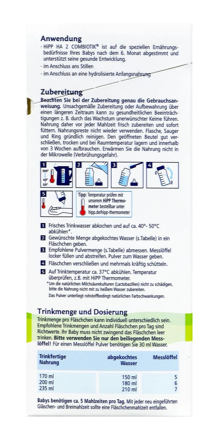 Hipp 2184 HA 2 Combiotik - 600g 4 Hipp 2184 HA 2 Combiotik - 600g – Bild 2