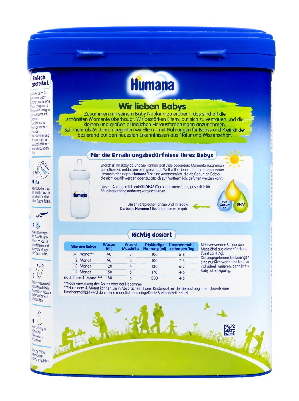 Humana Anfangsmilch 1 - 750g 5 Humana Anfangsmilch 1 - 750g – Bild 3