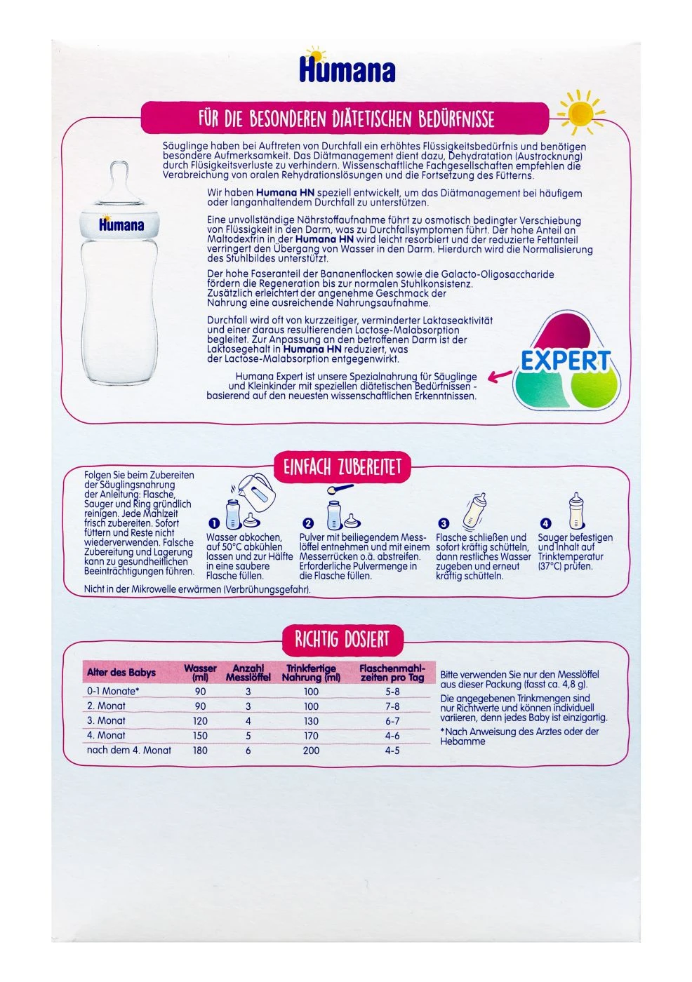 Humana HN Expert - Heilnahrung Pulver - 300 G 5 Humana HN Expert - Heilnahrung Pulver - 300 G – Bild 3