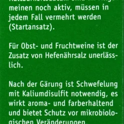 Kitzinger Hefe Liebfraumlich - 20 Ml -Gartenbedarfsgeschäft Kitzinger Hefe Liebfraumilch 15117 R01