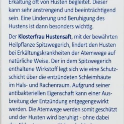 Klosterfrau Hustensaft - 200 Ml -Gartenbedarfsgeschäft Klosterfrau20Hustensaft 04256 H01