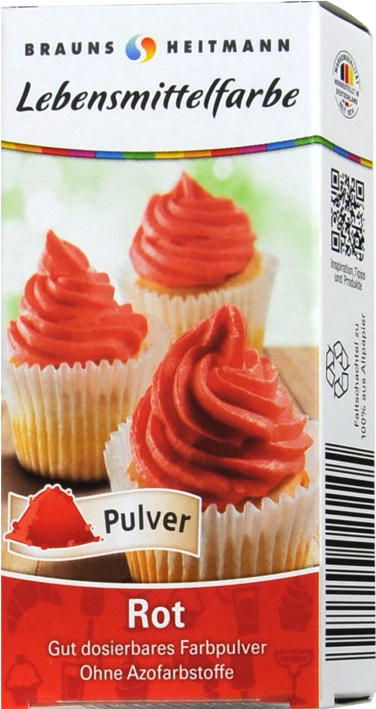 Lebensmittelfarbe Rot - 2 X 4 G 3 Lebensmittelfarbe Rot - 2 X 4 G