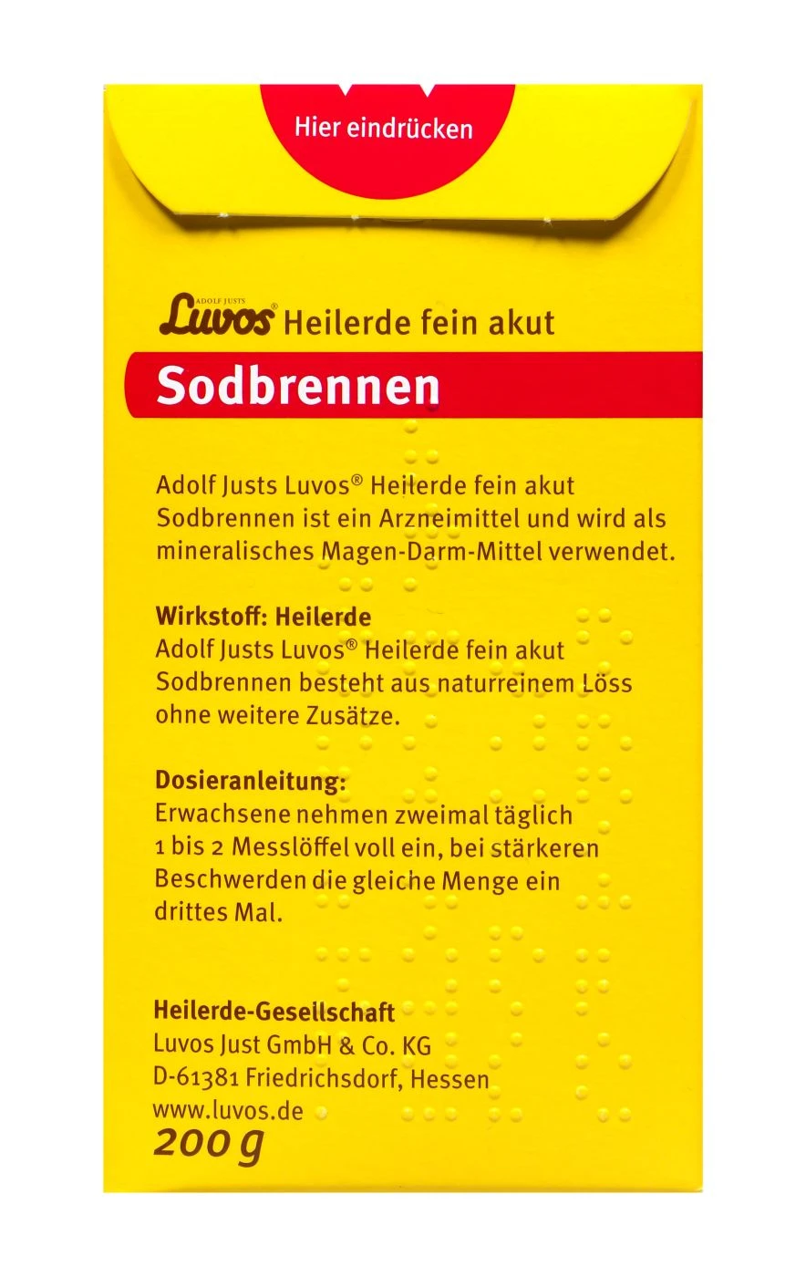 Luvos Heilerde 1 Fein Akut Sodbrennen - 200 G 5 Luvos Heilerde 1 Fein Akut Sodbrennen - 200 G – Bild 3