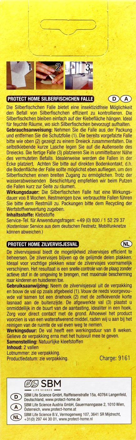 Protect Home Natria Silberfischchen-Falle - 2 Stück 4 Protect Home Natria Silberfischchen-Falle - 2 Stück – Bild 2