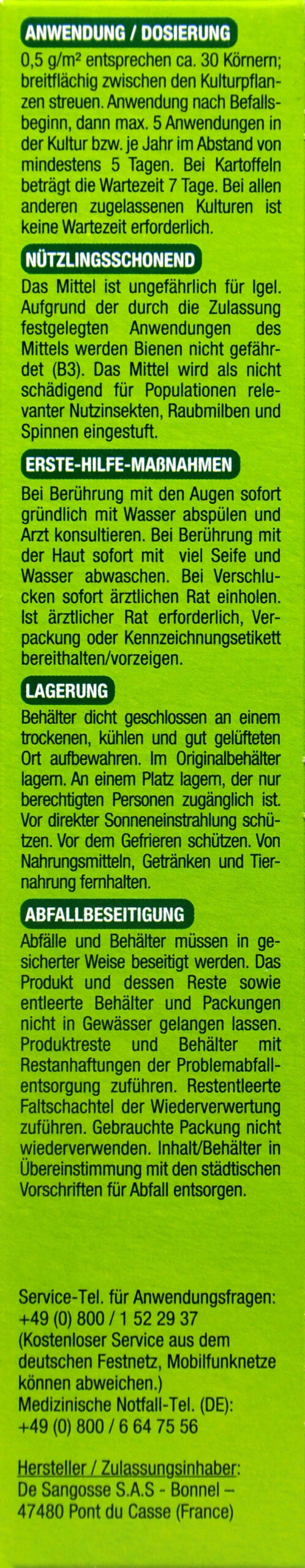 Protect Garden Schneckenkorn Protect Maxx - 250 G 6 Protect Garden Schneckenkorn Protect Maxx - 250 G – Bild 4