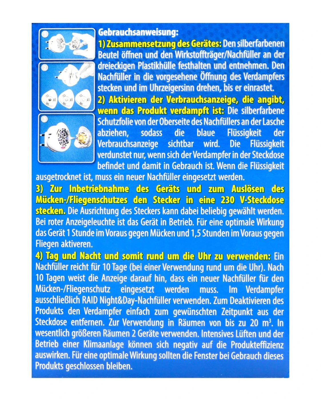 Raid Insektenstecker Night & Day Original 5 Raid Insektenstecker Night & Day Original – Bild 3