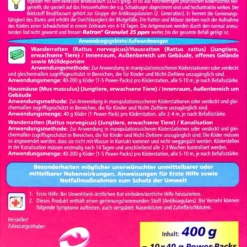 Delicia Ratron Granulat Power-Packs - 0,4 Kg -Gartenbedarfsgeschäft Ratron20Granulat20Power20Packs 36211 H01