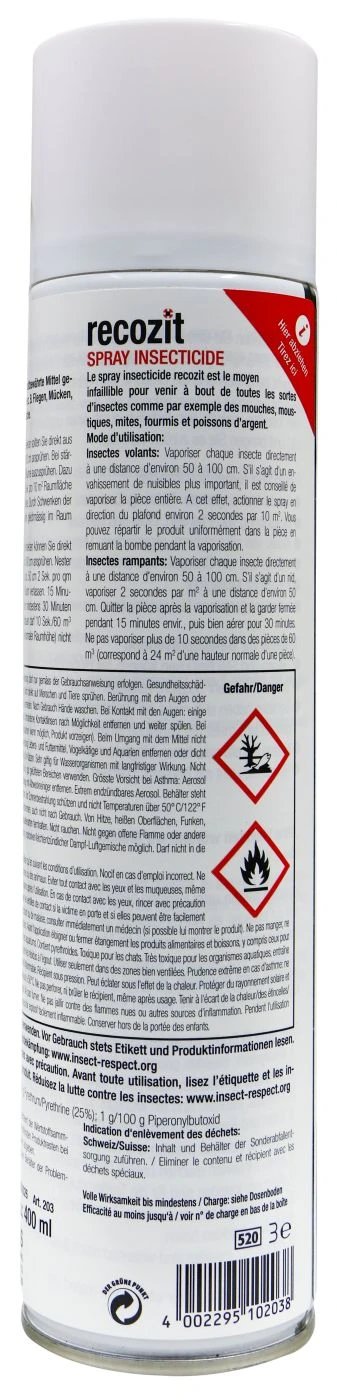 Recozit Insektenspray - 0,4 L 5 Recozit Insektenspray - 0,4 L – Bild 3