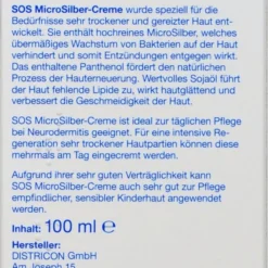 SOS Micro Silber-Creme Zur Intensivpflege - 100 Ml -Gartenbedarfsgeschäft SOS20Micro20Silber Creme20zur20Intensivpflege 19230 H01
