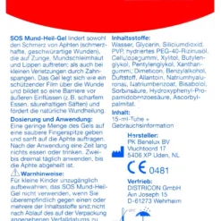 SOS Mund-Heilgel Bei Entzündung Der Mundschleimhaut - 15 Ml -Gartenbedarfsgeschäft SOS20Mund Heilgel20Bei20Entzuendung20der20Mundschleimhaut 19232 H01