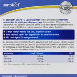 Sanotact Zink + C + D Lutschtabletten - 20 Stück -Gartenbedarfsgeschäft Sanotact20Zink2020C2020D20Lutschtabletten 72122 H01