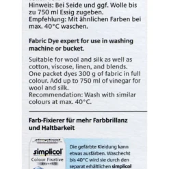 Simplicol Expert Efeu-Grün Textilfarbe - 1713 - 150 G -Gartenbedarfsgeschäft Simplicol20Expert20Efeu Gruen20Textilfarbe 27110 L01