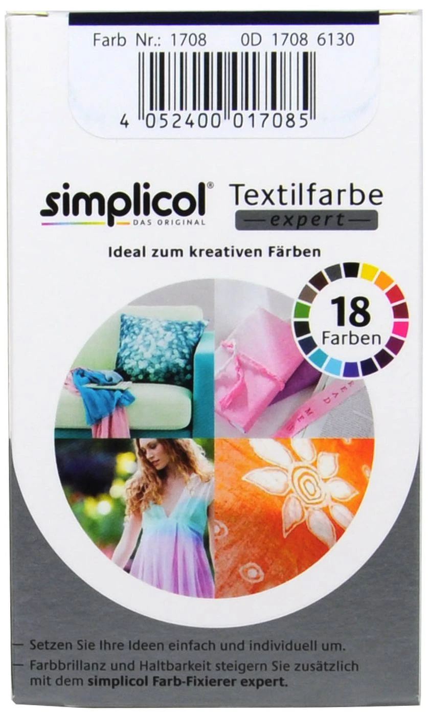 Simplicol Expert Marine-Blau Textilfarbe - 1708 - 150 Ml 5 Simplicol Expert Marine-Blau Textilfarbe - 1708 - 150 Ml – Bild 3