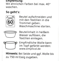 Simplicol Expert Mohn-Rot Textilfarbe - 1703 - 150 G 9 Simplicol Expert Mohn-Rot Textilfarbe - 1703 - 150 G -Gartenbedarfsgeschäft Simplicol20Expert20Mohn Rot20Textilfarbe 27406 L01